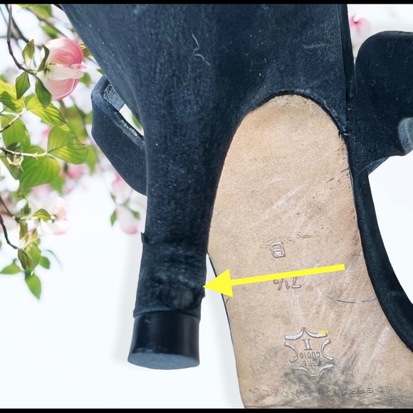 LOEFFLER Randal Reina Black Suede Heels - Picture 12 of 12